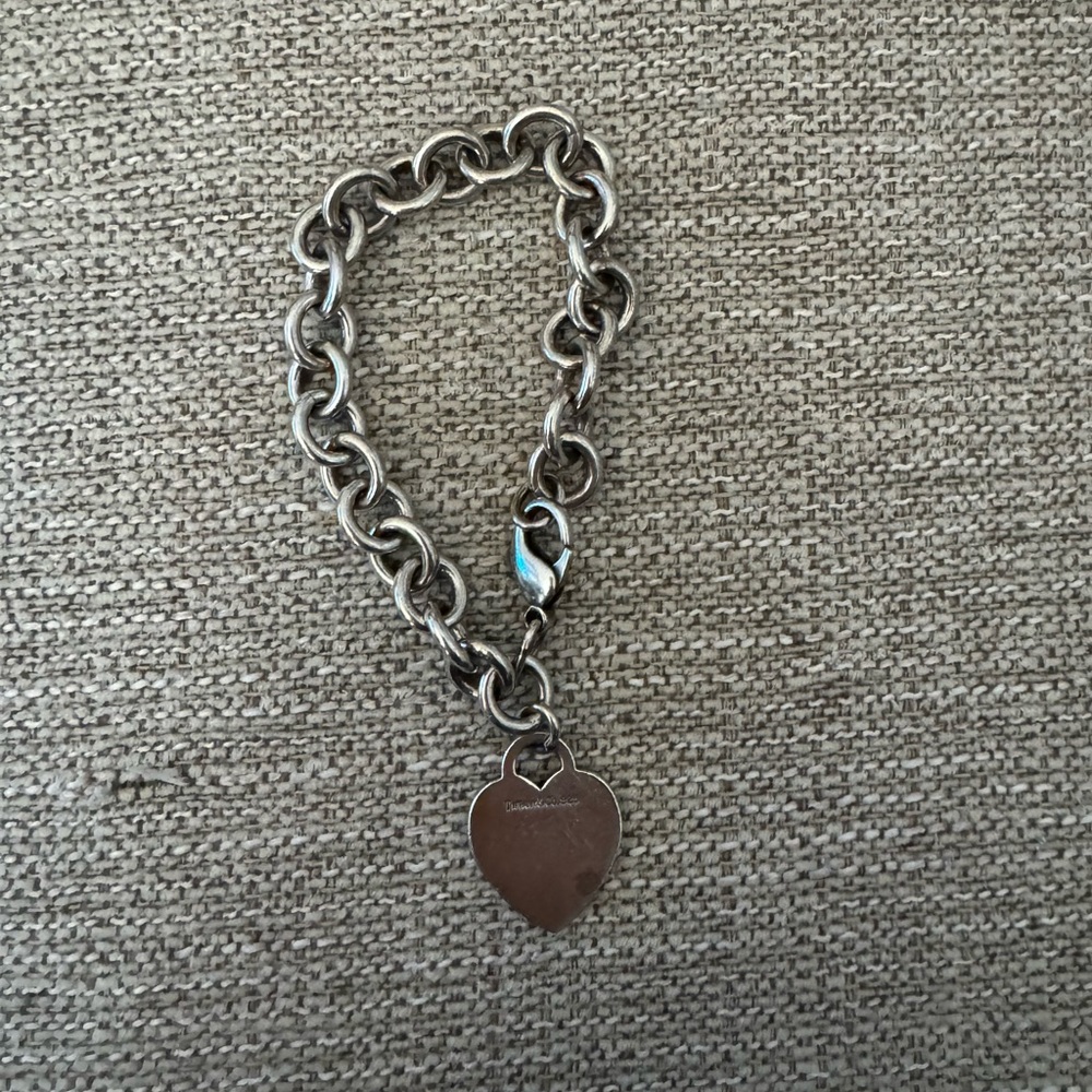 Tiffany & Co. Sterling Silver Heart Tag Bracelet